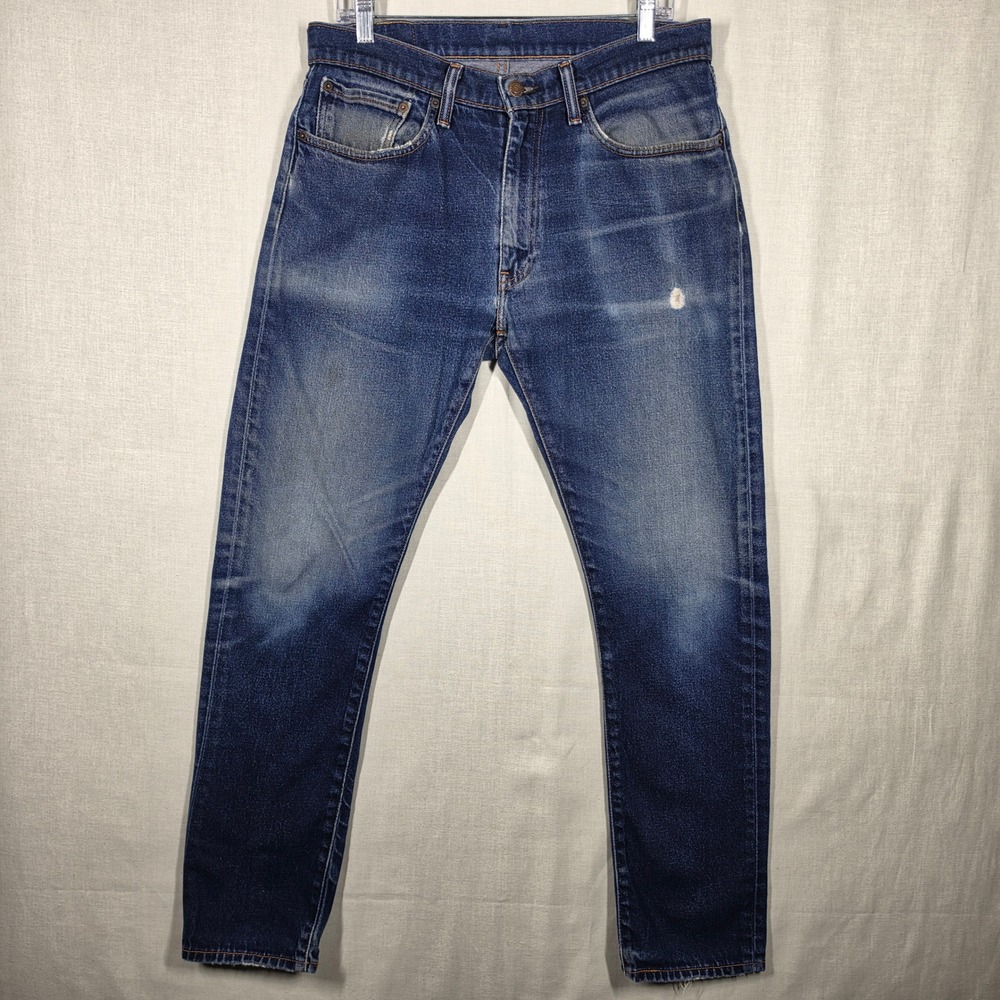 Levis 511 Slim Jeans Mens 34x32 Classic Rugged Straight Leg Distressed Denim